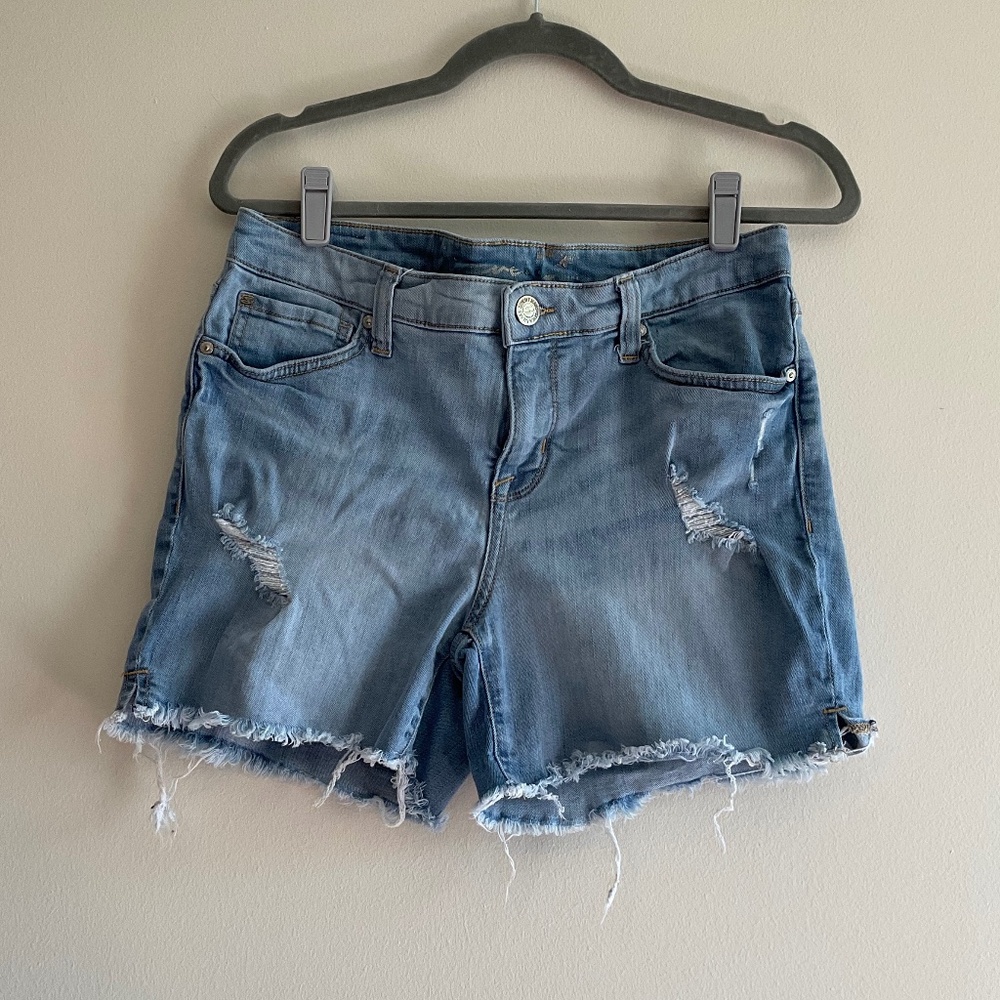 Seven7 Mid-Rise Jean Shorts